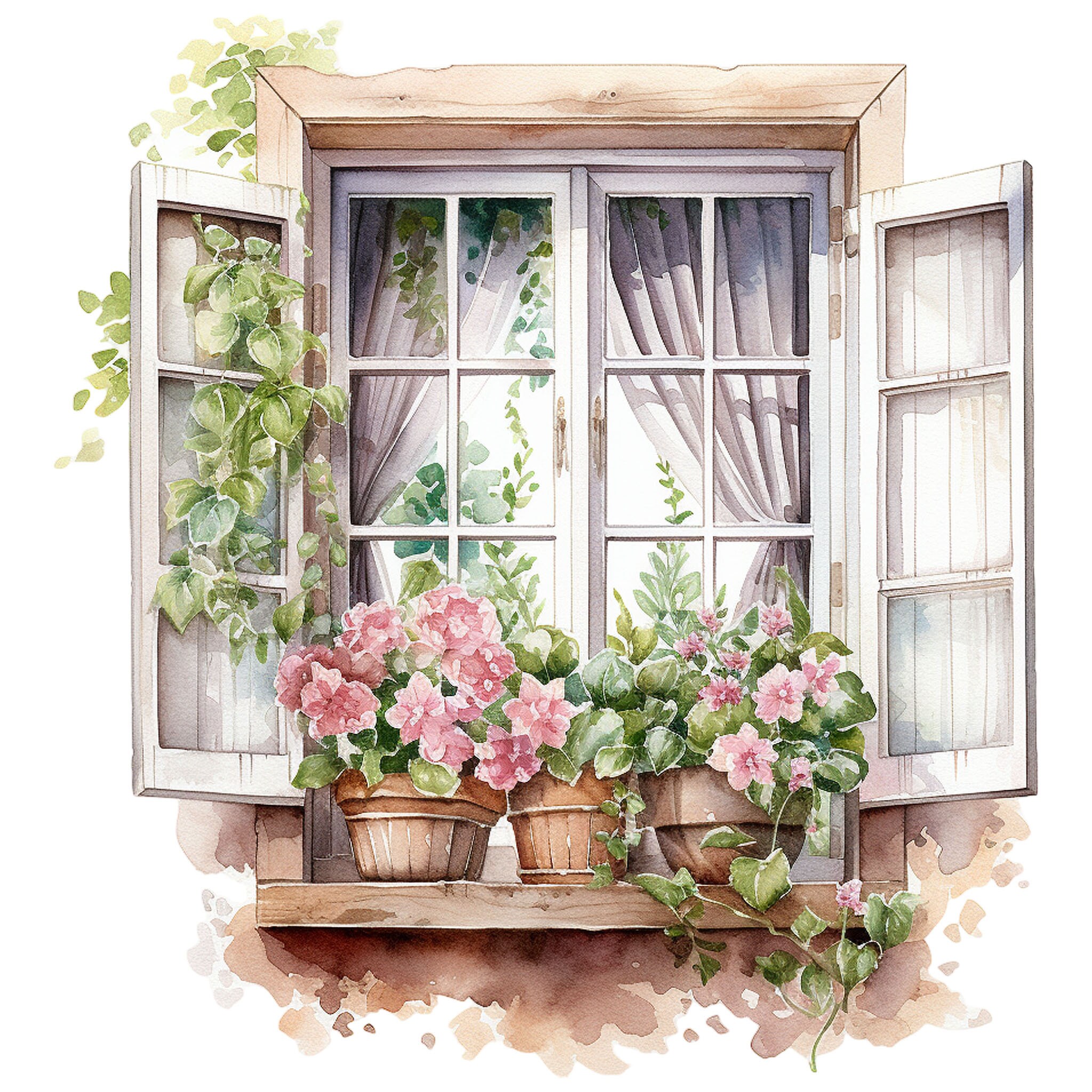 10 Cute Cottagecore Clipart Watercolor Graphics Printable - Etsy UK