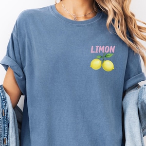 Comfort Colors Limoncello T-Shirt: Amalfi Coast Lemon Graphic Tee