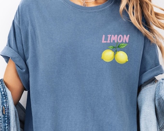 Comfort Colors Limoncello T-Shirt: Amalfi Coast Lemon Graphic Tee