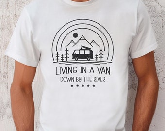 Regalo de furgoneta, camiseta divertida de furgoneta, camiseta de acampada, camiseta retro de furgoneta camper, vida en autocaravana, camiseta de furgoneta Sprinter, camiseta Wanderlust