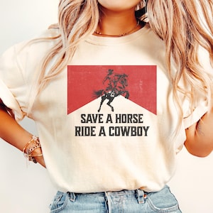 Western Graphic Tee, Cowboy Shirt, Comfort Colors Shirt, Western Cowgirl Style T-Shirt, Vintage Country Shirt, Rodeo Tshirt, Cowboy Carter
