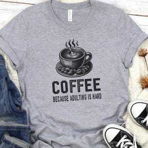 Coffee Shirt, Funny Coffee Lover TShirt, Coffee Addict T-Shirt, Gift for Her, Coffee Barista Shirt, Funny Coffee Tee, Latte Shirt