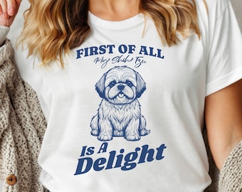 Camiseta para Shih Tzu, Camiseta para donos de cachorro, Camiseta fofa para Shih Tzu, Camiseta para cachorro Shih Tzu, Presente para donos de cachorro, Presente para amantes de cachorro, Camiseta para mães de cachorro, Camiseta para cachorro