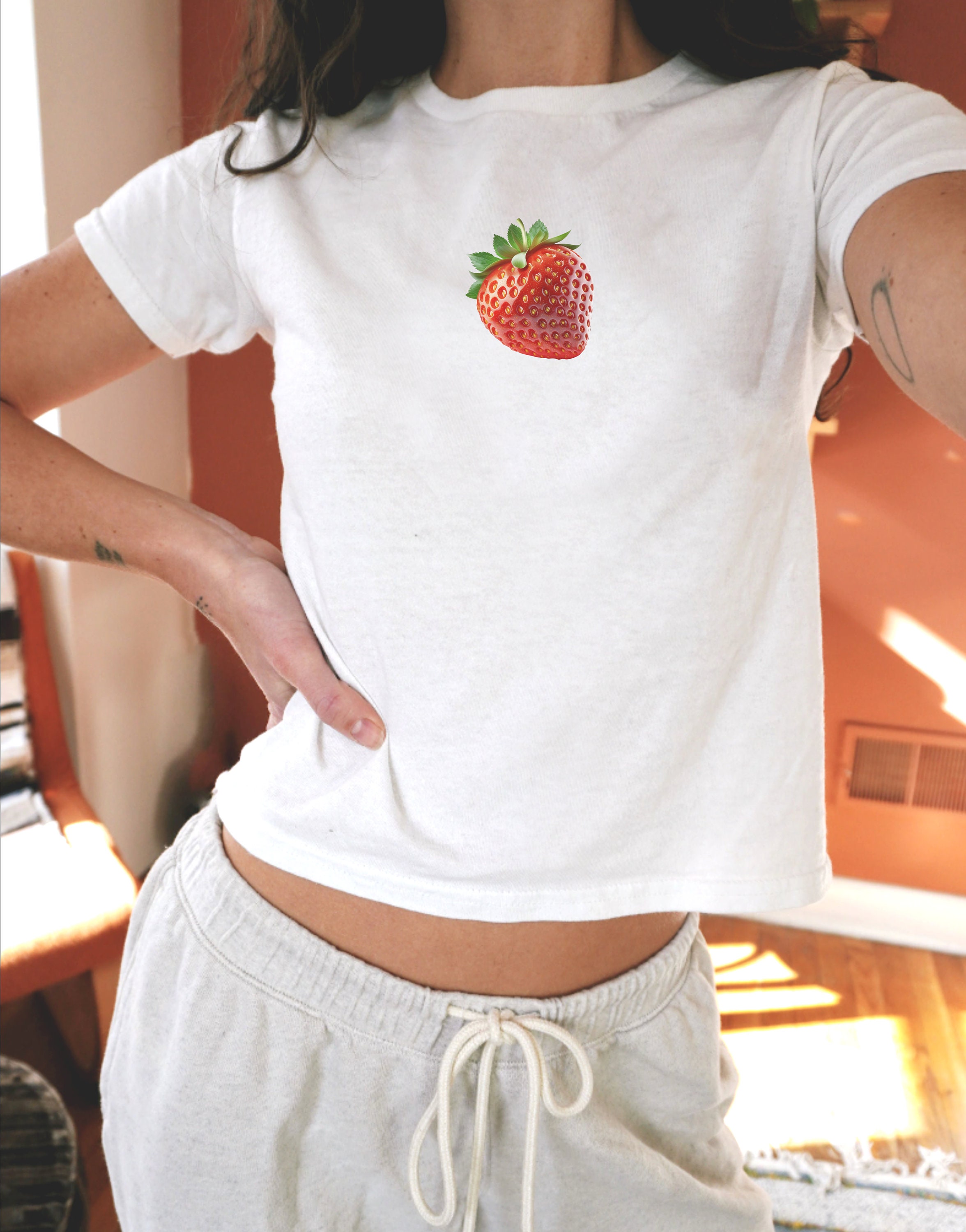 ★ GLOWNY★ G BABY TEE STRAWBERRY GY25CSTS0010PK GLOWNY] G BABY TEE (STRAWBERRY) – SellerWork