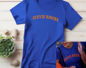 Stevie Knicks Retro Graphic Tee, Vintage Basketball Inspired Shirt, Taylor's Shirt