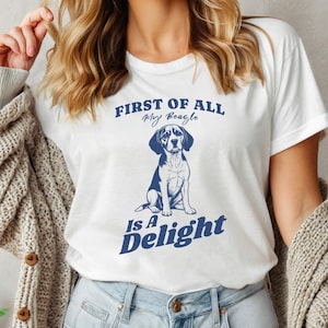 Beagle Dog Shirt, Beagle Tshirt, Cute Beagle Lover T-Shirt, Beagle Tshirt for Dog Owner, Dog Lover Gift, Dog Mom Tee, Dog Shirt for Vet