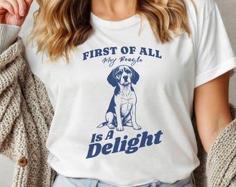 Beagle Dog Shirt, Beagle Tshirt, Cute Beagle Lover T-Shirt, Beagle Tshirt for Dog Owner, Dog Lover Gift, Dog Mom Tee, Dog Shirt for Vet