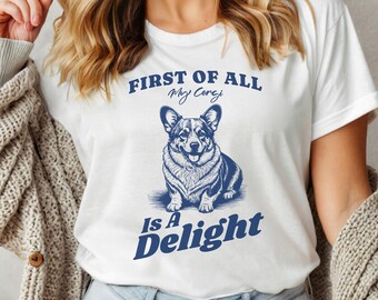 Corgi Shirt, Welsh Corgi Tee, Corgi TShirt, Dog Mom T-Shirt, Cute Gift for Corgi Owner, Corgi Lover Shirt, Welsh Corgi T-Shirt Corgi Mom Tee