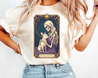 Comfort Colors Frenchie Tarot T-Shirt - French Bulldog Mom Gift