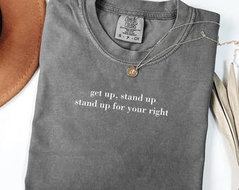 Comfort Colors Rasta T-Shirt: Vintage Reggae Music, Positive Vibes