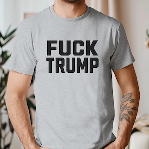 Fuck Trump Shirt, Trump Sucks T-Shirt, Trump Cult Tshirt, Anti Nazi Tee, Fight the Oligarchy, Anti Trump Shirt, Protest Shirt, Resist Tshirt Athletic Heather