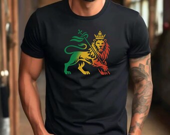 Lion of Judah Rasta Shirt, Marley Shirt, 420 Shirt, Unisex Rasta Shirt, Vintage Reggae Music T Shirt, Rastafari Tee, One Love Tee