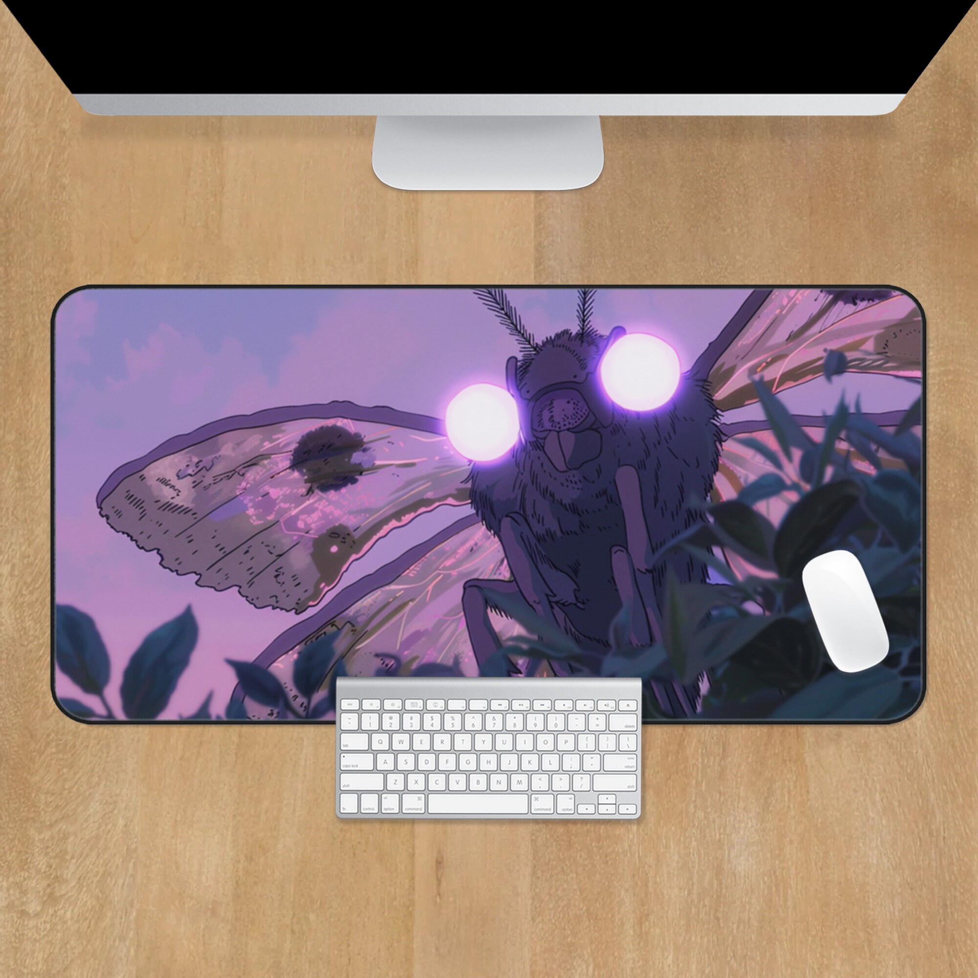 Fallout MTG Playmat Wise Mothman Gaming Mat Fallout TCG Playmat Purple ...