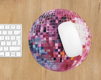 Disco Ball Mouse Pad, Aesthetic Office Accessory for Desk, Mirrorball ...
