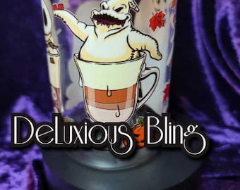 Ghost Skellington Sally  Halloween  Glass Can Cup