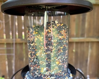 Hanging Mount Bird Feeders Weather Resistant Easy to Clean and to Refill Hanging Wild Bird Feeder with a S Hook 8.5"H