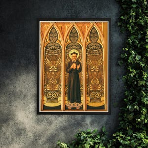 Katholieke heilige - SAINT PHILIP - katholieke poster - neogotische kunst - ingelijste kunst - katholieke kunst - beschrijving lezen - katholieke heilige print