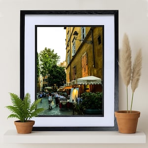 Framed Print - Streets of Rome - 16x12&quot; Print in 16x20&quot; Frame