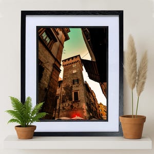 Stampa incorniciata - Strade di Roma - Roma - Stampa 16x12&quot; in cornice 16x20&quot;