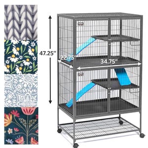 Critter Nation Ferret Nation Anti Pill Fleece Cage Liners