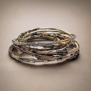 Upcycled Guitar String Braclet