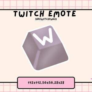 W Key Emote | Twitch-Emote