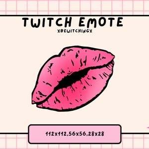 Gesto de beso rosa / Gesto de Twitch