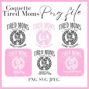 Bundle PNG de chemises de club de maman fatiguée, SVG drôle de maman fatiguée, SVG de maman coquette, Png de Social Club de mamans fatiguées, club de mamans fatiguées, squelette de café de chignon désordonné