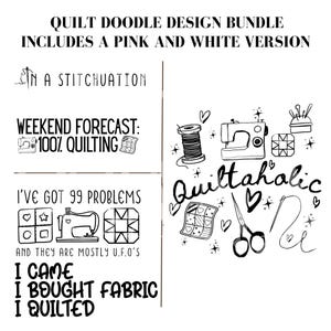Quilting divertente PNG, Quilt divertente, Clipart di blocchi, Quilters PNG, Quilters Guild SVG, Doodle Quilting Quotes PNG Scarica SOLO Sublimazione