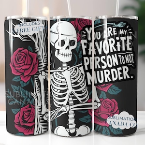 True Crime Murder Mystery 20 oz Skinny Tumbler Wrap Sublimation Design,True Crime Podcast Tumbler, Skull Skeleton Tumbler, Digital Download
