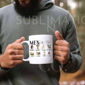 Men of the Bible Christian Mug Png, Christian Men Png,Christian Mug Png, Christian Men Designs Tshirt Sublimation Coquette Christian Digital