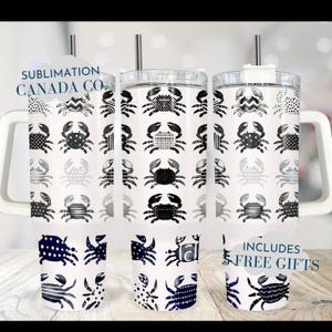 Fisherman Aesthetic Tumbler Wrap 40 oz Tumbler Wrap Crabs Wraps Sublimazione 40 Oz Wrap Beach Vibes 40 oz Png Ocean Crab Design