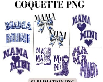 Coquette Aesthetic Mama and Mini Png Mommy and Me Coquette Svg Clipart Chinoiserie Bundle Mama png Mommy and Me Svg Design Download ONLY