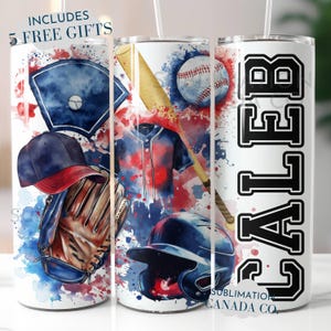Emballage pour gobelet de baseball 20 oz à personnaliser, emballage de baseball personnalisé 20 oz, conception de tasse à sublimation de baseball, téléchargement numérique uniquement