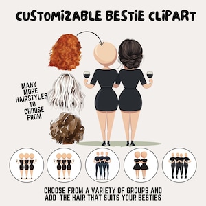 Custom Bestie Clipart Png Best Friend Design UV DTF Customizable Best Friend Quotes Messages Png Best Friends Quote Glass Can Sublimation