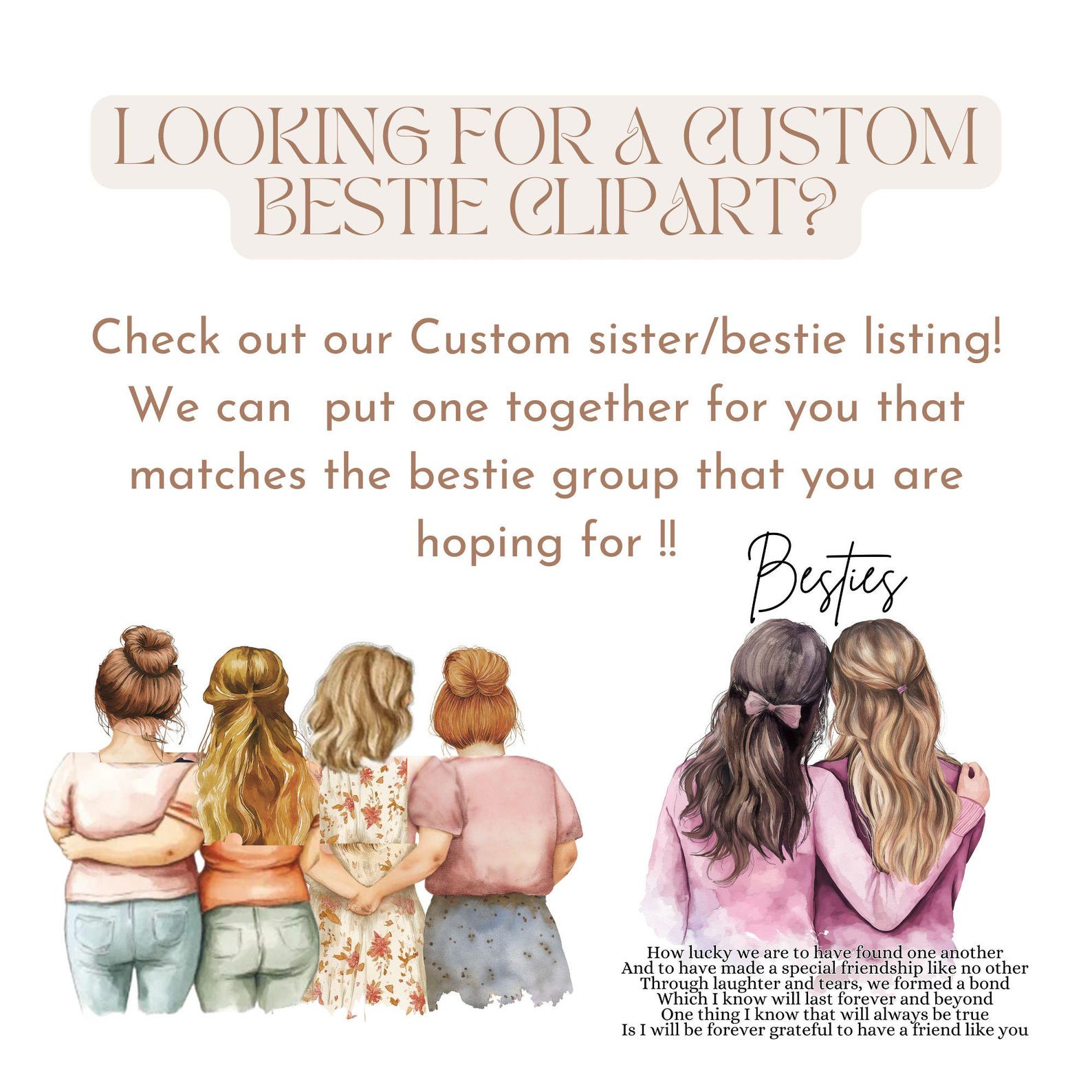 Bestie Clipart Png Best Friend Design UV DTF Best Friend Quotes Bestie 