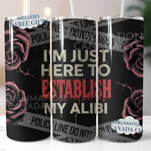 True Crime Murder Mystery 20 oz Skinny Tumbler Wrap Sublimation Design,True Crime Podcast Tumbler, Book Lovers Tumbler, Digital Download PNG