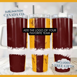Custom Sports Team 40 Oz Tumbler Wrap,Hockey, Football, Baseball Logo Sublimation Tumbler Washington Download Instant DIGITAL ONLY