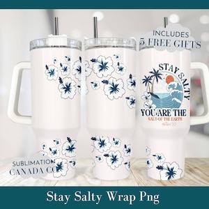 Christian 40 Oz Tumbler Wrap, 40 Oz Wrap Stay Salty Sublimation Tumbler Bible Wrap, Biblia de verano 40 Oz Wrap PNG Jesús Instant DIGITAL SOLAMENTE