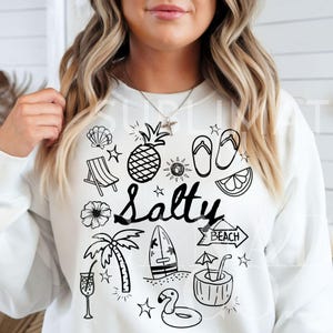 Doodle Design Salty Png Beach Life Mug Svg Clipart Vacation Shirt Png Ocean Doodle Svg,Doodle Art Tropical Day Drinking Design Download ONLY