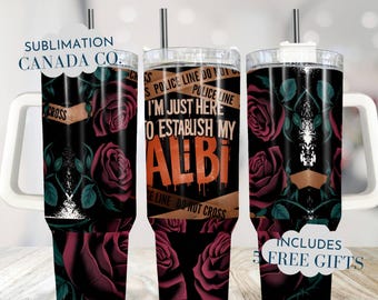 True Crime 40 Oz Tumbler Wrap, 40 Oz Wrap Murder Mystery Book Lover Sublimation Tumbler Download PNG Instant DIGITAL ONLY Crime Podcast Png