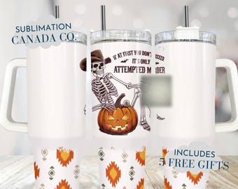True Crime 40 Oz Tumbler Wrap, 40 Oz Wrap Skeleton Mystery Book Lover Sublimation Tumbler Download PNG Instant DIGITAL ONLY Crime Podcast