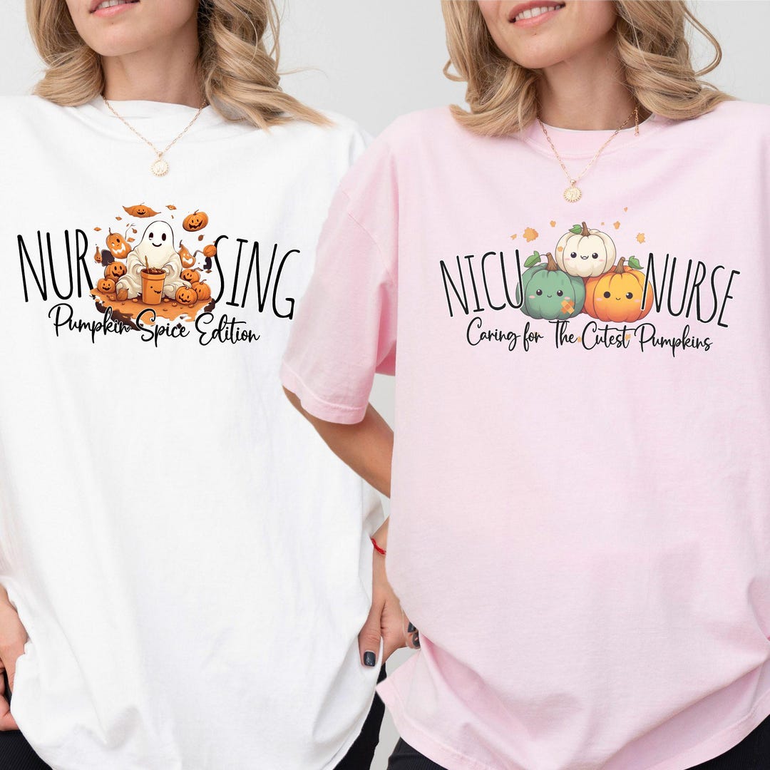 NICU Nurse Halloween Pumpkin Spice Png, PEDS Nurse Halloween Cutest ...