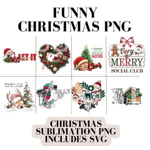 Sarkastische Weihnachten Png / SVG, Elf Png, mir ist alles gut, nur Weihnachten Tshirt Sublimation digitaler Download, Santa Jolly AF Wrap Png