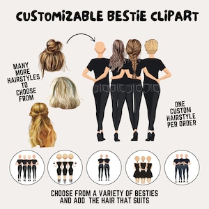 Custom Bestie Clipart Png Best Friend Design UV DTF Customizable Best Friend Quotes Messages Png Best Friends Quote Glass Can Sublimation