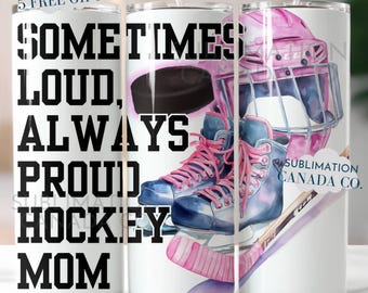 Vaso envolvente de 20 oz para mamá de hockey para niñas, diseño de vaso envolvente de 20 oz para hockey rosa Coquette, descarga DIGITAL SOLAMENTE Vaso envolvente para mamá de hockey