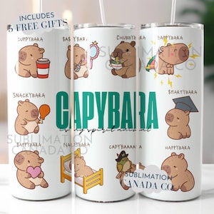 Emballage capybara drôle Png 20 Oz Capybara is My Spirit Animal gobelet Wrap Digital Design Only Wrap Png 20 Oz gobelet affirmation positive