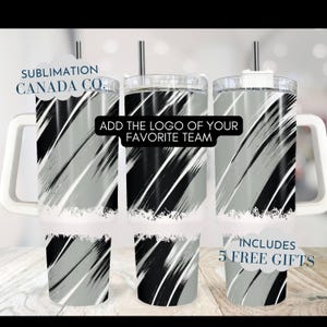 Tumbler personalizzato da 40 once con logo della squadra sportiva, hockey, football, baseball, sublimazione, tumbler, Las Vegas Football League, SOLO DIGITALE istantaneo