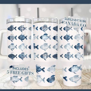 Envoltura para vaso con diseño de pescador, envoltura para vaso de 40 oz, envoltura para sardinas, envoltura para sublimación de 40 oz, envoltura Beach Vibes, envoltura para vaso de 40 oz, diseño de pez oceánico en formato PNG