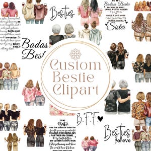 Bestie Clipart Png Best Friend Design UV DTF Best Friend Quotes Bestie Messages Png Custom Best Friends Quote Glass Can Sublimation Design